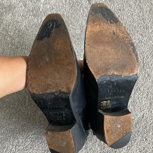 Sandro genuine leather spikes booties - Picture 4 of 7